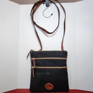 Dooney and Bourke Black Canvas Crossbody Bag